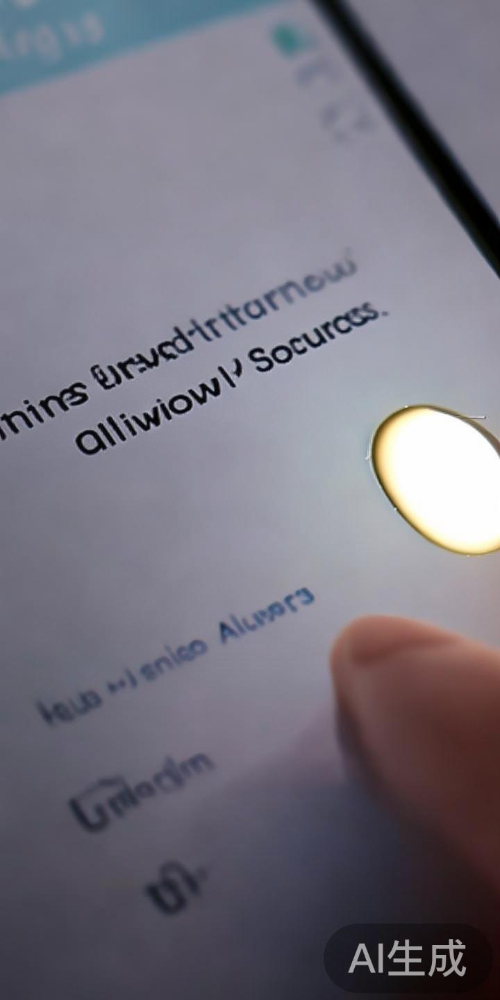 确认设备安全设置
在手机“设置”中开启“允许未知